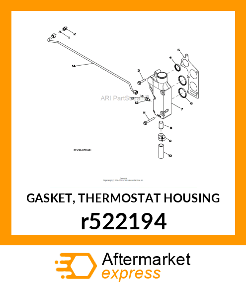 GASKET, THERMOSTAT HOUSING r522194