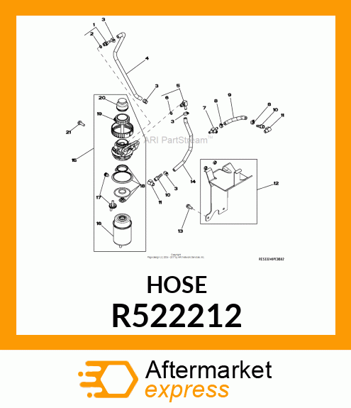 FUEL HOSE, MOLDED R522212