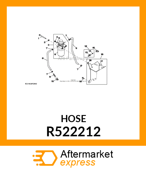 FUEL HOSE, MOLDED R522212