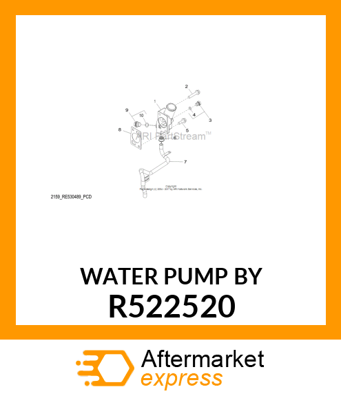 WATER PUMP BY R522520