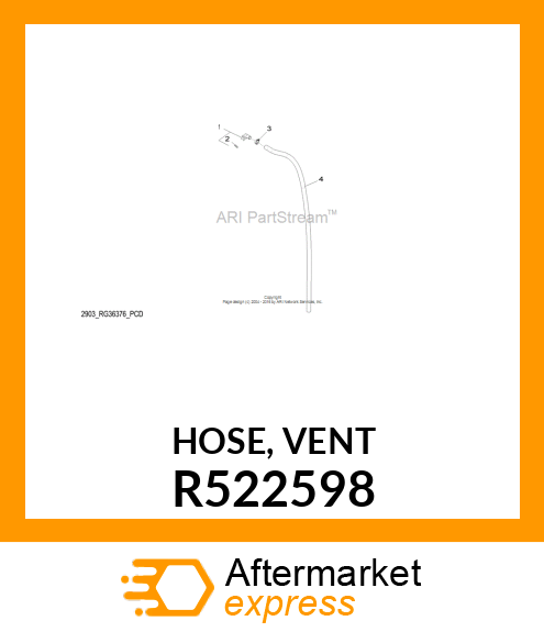 HOSE, VENT R522598