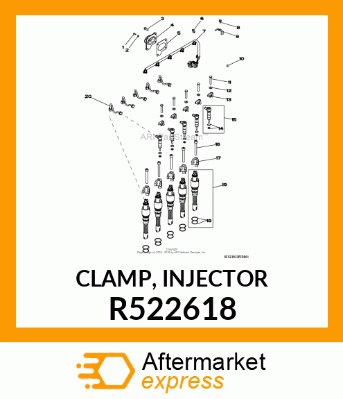 CLAMP, INJECTOR R522618