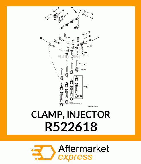 CLAMP, INJECTOR R522618