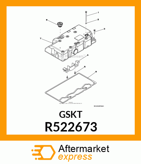 GASKET,ROCKER ARM COVER 4CYL R522673