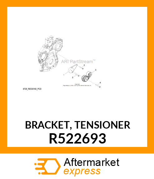 BRACKET, TENSIONER R522693