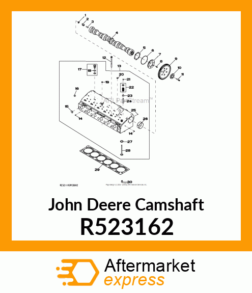 CAMSHAFT,CAM R523162