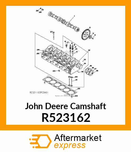 CAMSHAFT,CAM R523162