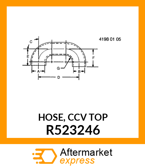 HOSE, CCV TOP R523246