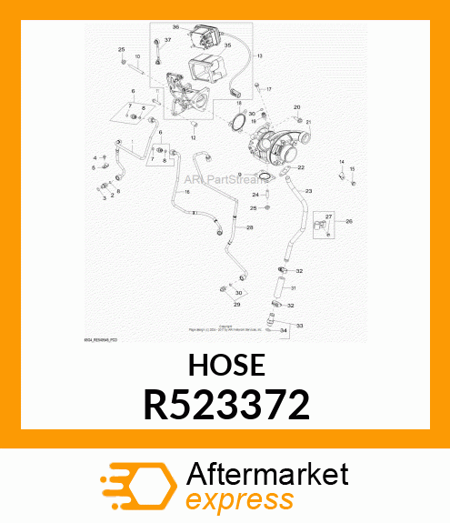 HOSE, ID19 OD28.4 L95 R523372