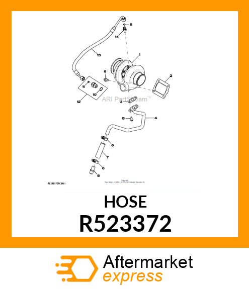 HOSE, ID19 OD28.4 L95 R523372