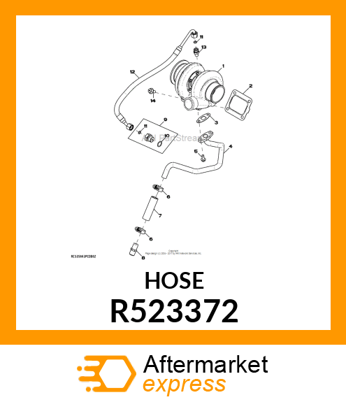 HOSE, ID19 OD28.4 L95 R523372