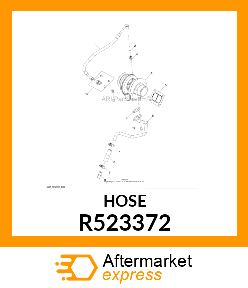 HOSE, ID19 OD28.4 L95 R523372