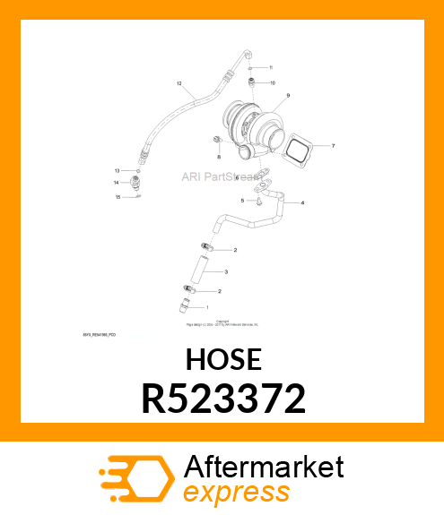 HOSE, ID19 OD28.4 L95 R523372