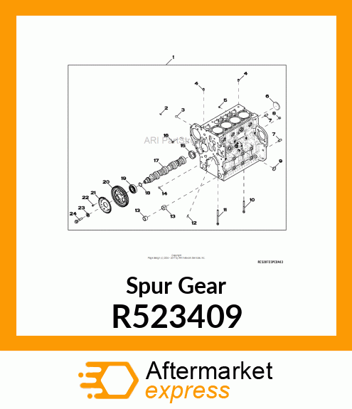 CAMSHAFT GEAR R523409