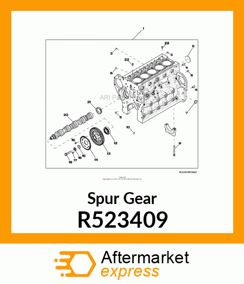 CAMSHAFT GEAR R523409