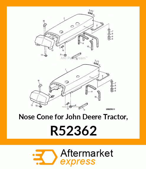 EXTENSION, HOOD R52362