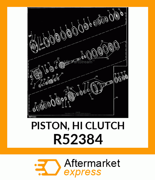 PISTON, HI CLUTCH R52384