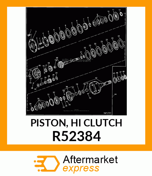 PISTON, HI CLUTCH R52384