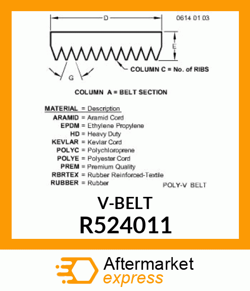 Belt R524011