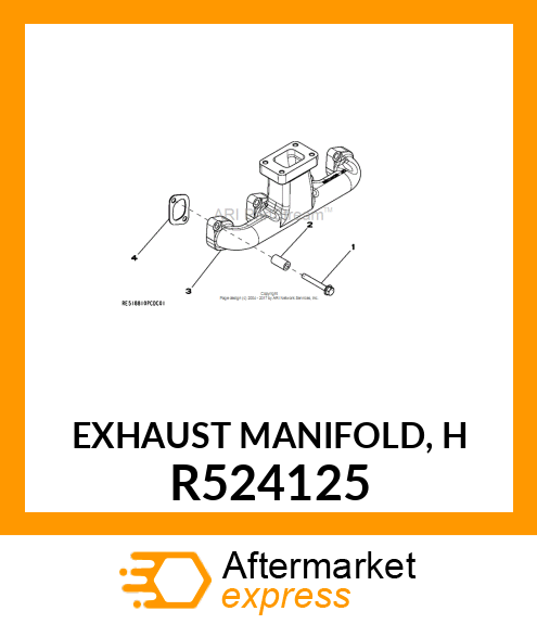 EXHAUST MANIFOLD, H R524125