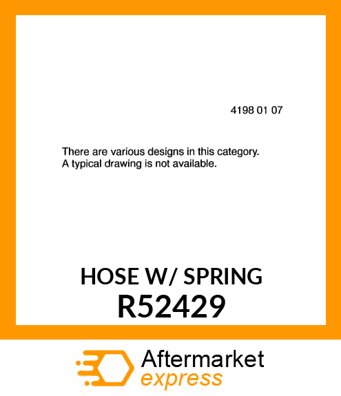 HOSE, LOWER WATER R52429