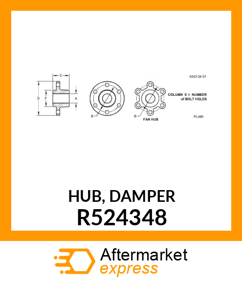 HUB, DAMPER R524348