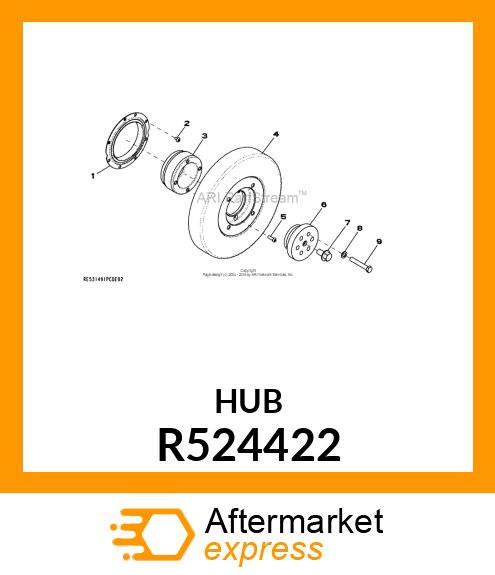 HUB, DAMPER R524422