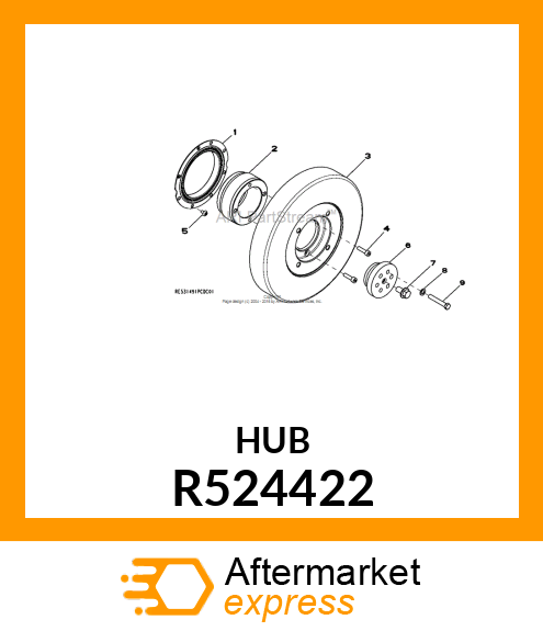 HUB, DAMPER R524422