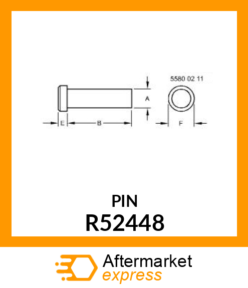 PIN, CLUTCH VALVE SPRING SPACER R52448