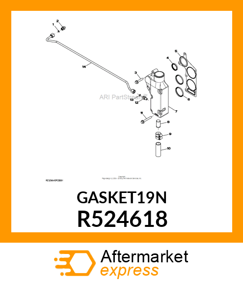 GASKET, THERMOSTAT HOUSING R524618