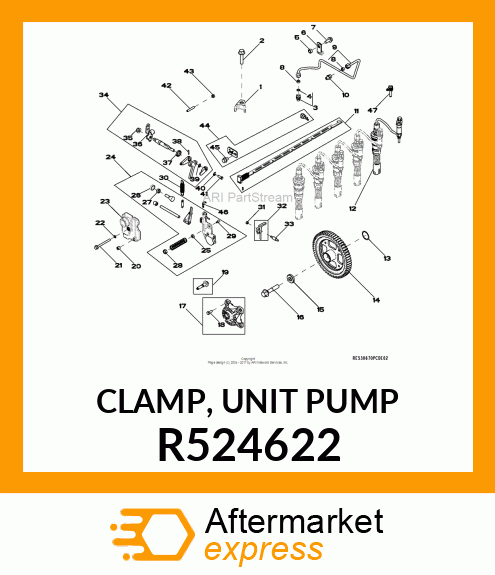 CLAMP, UNIT PUMP R524622