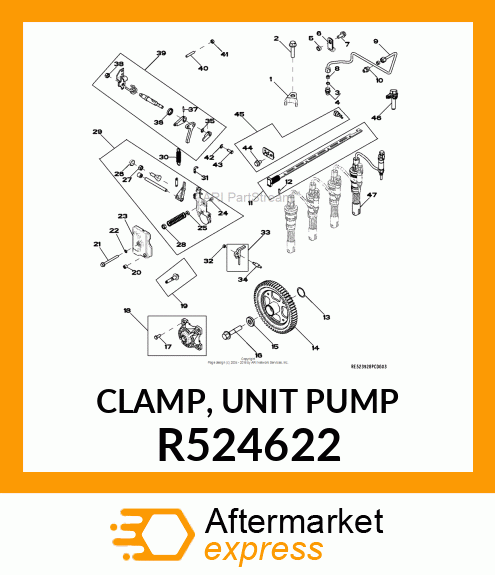 CLAMP, UNIT PUMP R524622