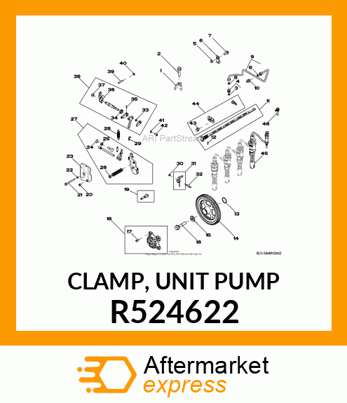 CLAMP, UNIT PUMP R524622