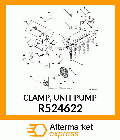 CLAMP, UNIT PUMP R524622