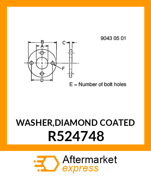 WASHER,DIAMOND COATED R524748