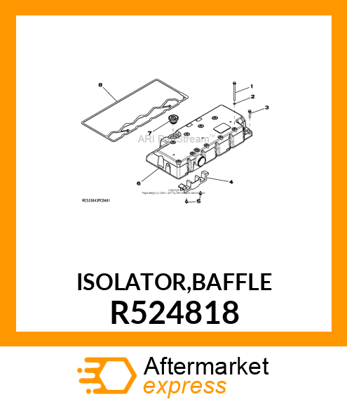 ISOLATOR,BAFFLE R524818