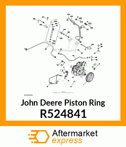 PISTON RING,RETAINING R524841