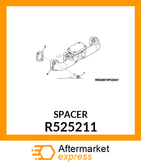 SPACER,EXHAUST MANIFOLD CAP SCREW R525211