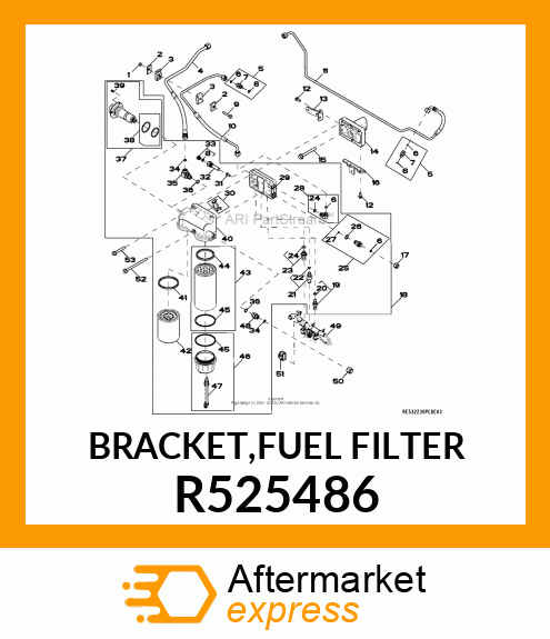 BRACKET,FUEL FILTER R525486