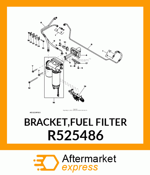 BRACKET,FUEL FILTER R525486