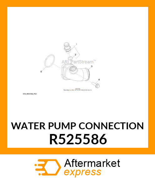 WATER PUMP CONNECTION R525586