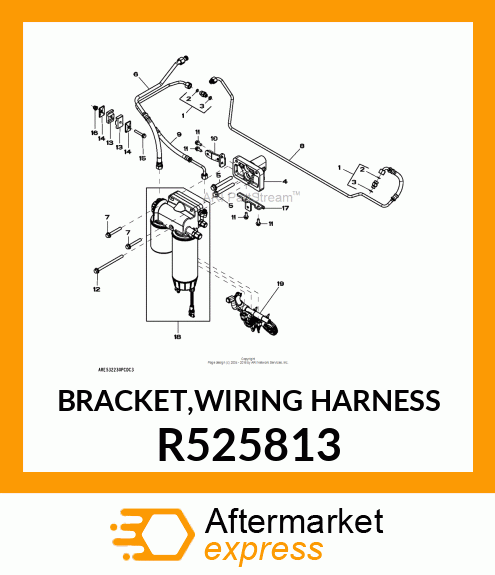 BRACKET,WIRING HARNESS R525813