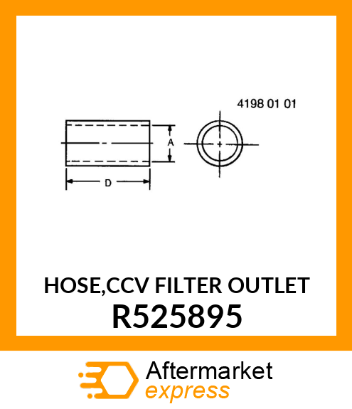 HOSE,CCV FILTER OUTLET R525895