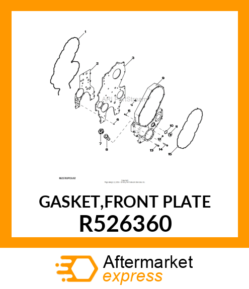 GASKET,FRONT PLATE R526360