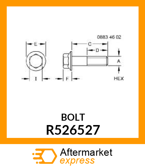 HEX FLANGE (SPECIAL LENGTH) R526527