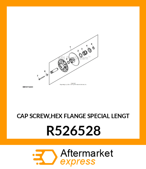 CAP SCREW,HEX FLANGE SPECIAL LENGT R526528