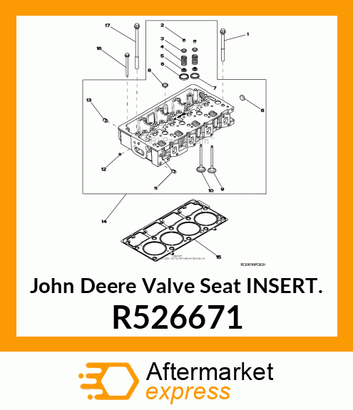 VALVE SEAT INSERT, INTAKE R526671