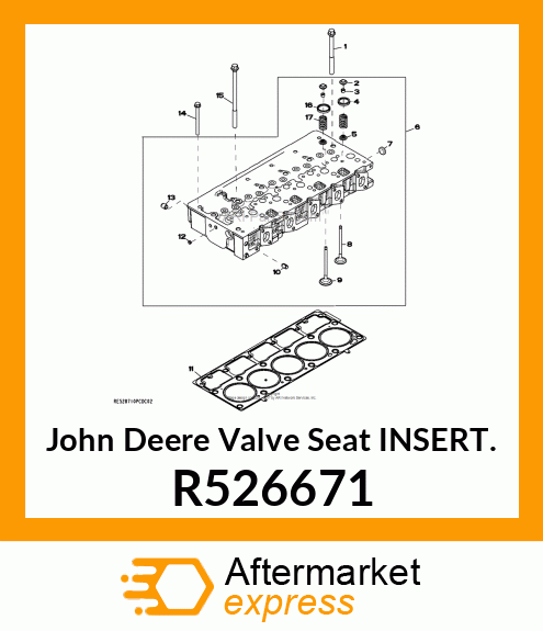 VALVE SEAT INSERT, INTAKE R526671