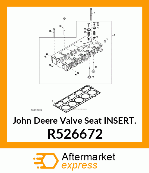 VAVLE SEAT INSERT, EXHAUST R526672