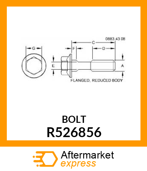 CAP SCREW, HEX FLANGE HEAD SPECIAL R526856